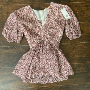 Tory Burch Floral Top Size 00